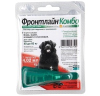 Капли Фронтлайн Комбо от блох и клещей для собак весом от 40 до 60кг 4.02мл арт.FR02
