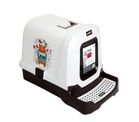 Туалет для кошек Suez 69х42х41см Медведь и цветы (в комплекте пакеты и совок) M-Pets