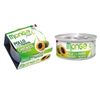 Консервы для кошек курица с папайей Monge Cat Fruits 80гр арт.3321
