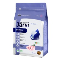 Jarvi Sterilized. Сухой полнорац/корм д/кастр котов и стерил,кошек, Индейка, 1,5кг арт 827993