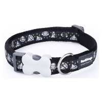 Red Dingo Ошейник для собак 12mm x 20-32cm Diamond Black арт.DC-DM-BB-12
