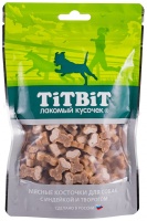 TiTBiT Косточки мясные для собак с индейкой и творогом  арт.TB012901