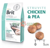 BRIT GRAIN-FREE VD CAT Struvite Chicken&Pea 2kg Корм д/кошек c контр,уров, минералов  арт 528271