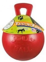 Мяч с ручкой для собак 11,5 см красный Jolly Pet Tug-n-Toss арт.445