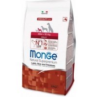 MONGE Dog Monoprotein MINI ADULT Lamb&Rice Potatoes Корм для собак мелких пород Ягненок/рис/картоф 2,5кг арт.1549