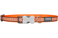 Red Dingo Ошейник для собак светоотражающий 20мм х 30-47см Косточки оранжевый арт.DC-RB-OR-20