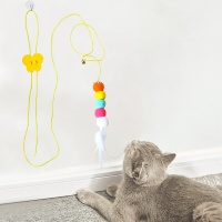 Игрушка для кошек Гусеница на веревке арт.G015