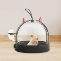 Домик для хомяков CARNO с рожками пластик 18х18х17см арт.735995