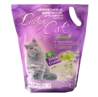 Силикагелевый впитывающий наполнитель Aroma с ароматом яблока 3.8л Lucky Cat арт.71816