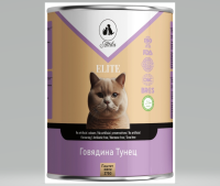 Elite Кошка СА-9 паштет желе говядина тунец 375гр  арт 258938