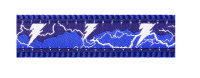 Red Dingo Ошейник для кошек 12mm x 20-32cm Lightning Dark Blue арт.CC-LT-DB-12