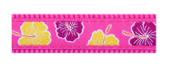 Red Dingo Ошейник для кошек 12mm x 20-32cm Hibiscus Hot Pink арт.CC-HI-HP-12