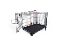 M-Pets Клетка Voyager для собак двухдверная M 76х48х53 см на колесах арт.10451708