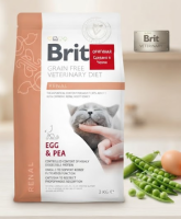 BRIT GRAIN-FREE VD CAT Renal EGG&Pea 2kg Корм д/кошек с поддержкой фукции почек  арт 528325
