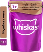 Whiskas д/взрослых кошек Желе с индейкой 85гр  арт.480072