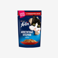 Felix Аппетитные кусочки Говядина в желе 75гр арт.141552