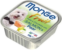 Monge Fresh влажный корм для собак нежный паштет из лосося с грушей 100гр арт.1324