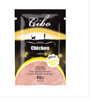Gibo Паучи для кошек Желе Курица 80гр GPG004  арт 262645