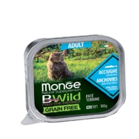 BWILD Cat Adult anchovies/vegetables Низкозерновой паштет для взрослых кошек анчоусы/овощи 100гр арт.2874