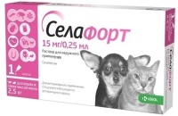 Селафорт д/собак и кошек массой менее 2,5кг 15мг/0,25мл  арт.734923