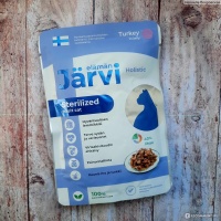 Jarvi Пауч д/стерилизованных кошек, Кусочки в желе, Индейка, 85гр