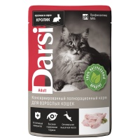 DARSI  пауч д/взрослых кошек Кролик 85г арт 037827