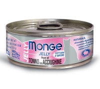 Monge Cat Jelly Для кошек Желтоперый тунец Анчоусы в желе 80г  арт.7016