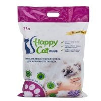 Наполнитель Happy Cat Plus селикагелевый лаванда 11л