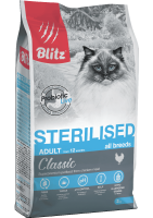 BLITZ Sterilised Cats для стерилизованных кошек Курица 0,4 кг арт.681143
