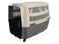 M-Pets Авиабокс Вояж 102х71х76см на колесахсерый/беж арт.10441299