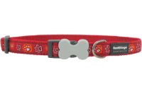 Red Dingo Ошейник для собак Paw Impressions 20mm x 31-47cm красный арт.DC-PI-RE-20