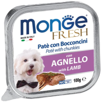 Monge Fresh влажный корм для собак нежный паштет из ягненка 100гр арт.1305
