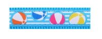 Red Dingo Ошейник для кошек 12mm x 20-32cm Beach Ball Turquoise арт.CC-BB-TQ-12