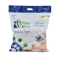 Наполнитель Happy Cat Plus селикагелевый нейтральный без запаха 22л