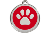 Red Dingo Жетон-адресник под гравировку 38мм Paw Print арт.01-PP-RE-LG