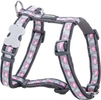 Red Dingo Шлея для собак 25mm, Neck 46-76cm, Body 56-80cm Flamingo Cool Grey арт.DH-FM-GY-25