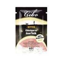 Gibo Паучи для котят Суп Курица Козье Молоко 80гр GCP005  арт 262621