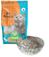 MurKel TOFU наполнитель комкующийся 12л/5,2кг Уголь   арт.311810