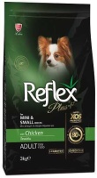 Reflex plus Mini Small Breed Adult Dog Food Chicken Для взрослых собак мелких пород Курица 3кг арт.003414