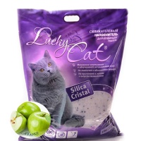 Наполнитель силикагелевый LuckyCat 22л/10кг яблоко арт.CP000096