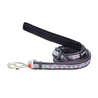 Red Dingo Поводок для собак 12mm x 1.8m Flamingo Cool Grey арт.L6-FM-GY-12