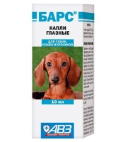 Капли глазные Барс для кошек и собак 10мл арт.AP47