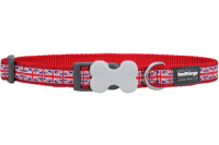 Red Dingo Ошейник для собак Union Jack Flag 25mm x 41-63cm красный арт.DC-UK-RE-25
