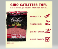 Gibo Тофу Наполнитель Персик 2.5кг  арт 257313
