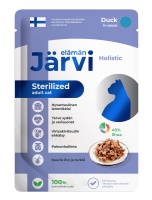 Jarvi Пауч д/стерилизованных кошек, Кусочки в соусе, Утка, 85гр арт 618396
