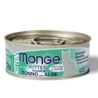 Monge Cat Jelly Для котят Желтоперый тунец Алое в желе 80гр  арт.7092