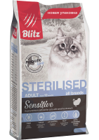 BLITZ Sterilised Cats для стерилизованных кошек Индейка 2кг арт.680542