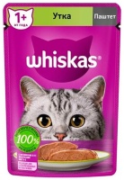 Вискас для кошек Паштет с уткой 75гр Whiskas арт.79020104