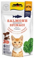 GimCat Crunchy Snack Снеки с лососем и шпинатом 50г   арт 422343
