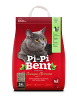 Pi-Pi-Bent Наполнитель комкующийся Сенсация свежести 24л/10кг  арт.CP55 Pi-Pi-Bent Наполнитель комкующийся Сенсация свежести 24л/10кг  арт.CP55